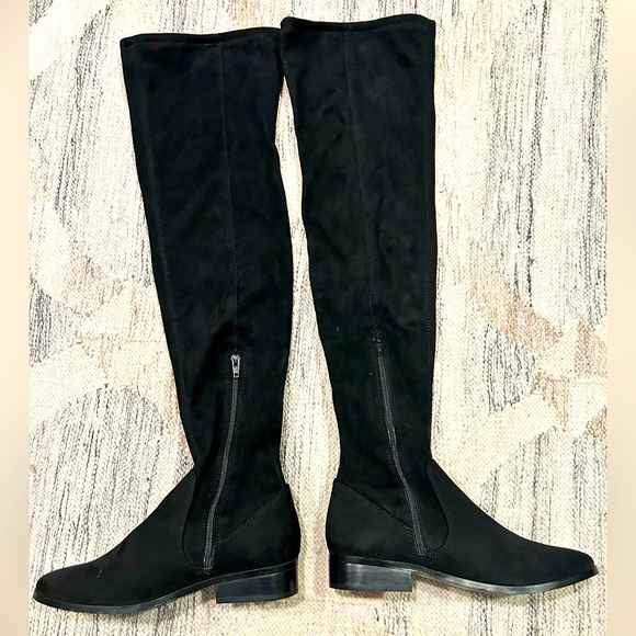 Also Black Over The Knee High Boots - Picture 1 of 11